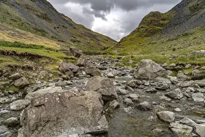 Rocks in the river at Honister Pass in the Lake District
