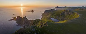 Rocky coast, fjords and mountains