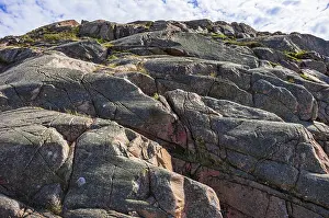 Rocky landscape of Bohusgranite on the coast of Lysekil