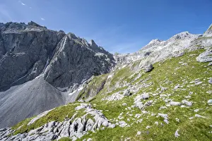 Rocky mountains with summit Grosser Gamsleitenkopf