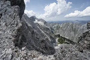 Rocky, steep mountain landscape