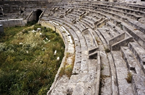 Roman amphitheatre, Anfiteatro romano, in Lecce, Apulia, Italy, Europe