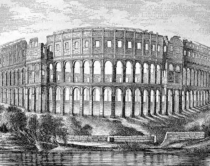 The Roman arena in Pula, old Pola
