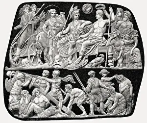 Roman emperor Augustus and his wife Livia Drusilla