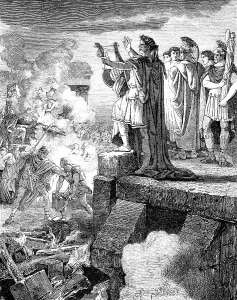 Roman Emperor Nero Claudius Caesar and the Great Fire of Rome