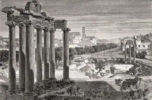 The Roman Forum or Forum Romanum