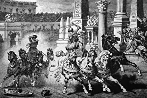 Roman history, chariot racing in the Circus Maximus in Rome