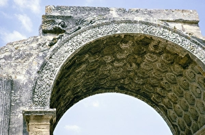 Roman memorial arch in St Remy de Provence, France 1975