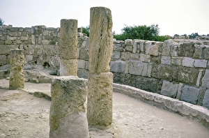 Roman Ruins at archaeological site ancient city of Salamis Famagusta, northern Cyprus, Cyprus, Europe 1973, Europe