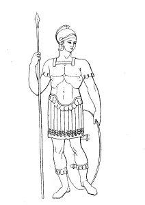 Roman Soldier with Lorica, Leather Armour