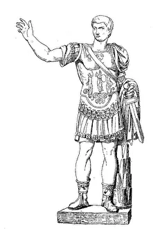 Roman statuette, Drusus, son of Emperor Tiberius