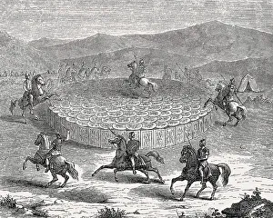 A Roman testudo or tortoise formation