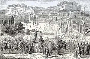 The Roman triumph, a civil ceremony and religious rite of ancient Rome