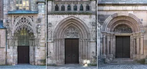 Three Romanesque portals 14th century