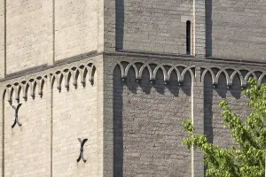 Romanesque tower, 13th century, St. Sankt, Saint
