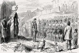Romanian troops at Galați, Romania