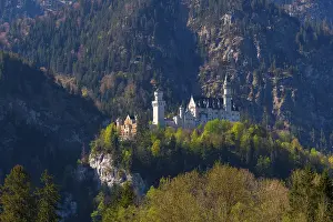 A romantic castle perched on a steep rock face