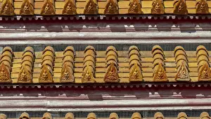 Category Buddhism Prints: Roof decoration at the Uposatha Hall