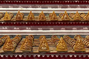 Category Buddhism Prints: Roof decoration at the Uposatha Hall