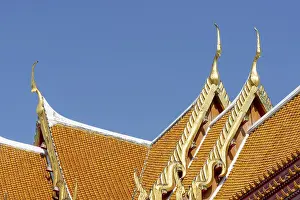 Category Buddhism Prints: Roof decoration at the Uposatha Hall