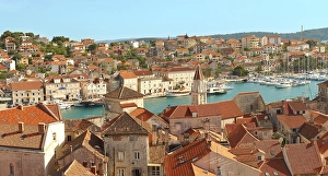 Rooftop view of Trogir, Croatia, Europe