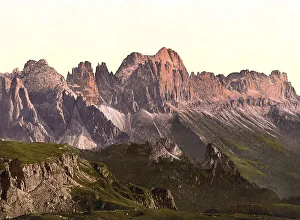 Rose garden group in the Dolomites