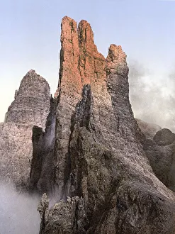Rose garden group in the Dolomites