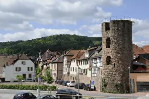 Rose tower, Eberbach, Neckar, Baden-Wurttemberg