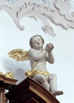 Rottenbuch, former collegiate church/ putto at the confessional