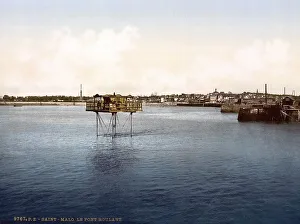 Roulant Bridge in St. Malo, Brittany