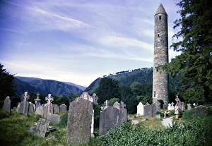 The Round Tower, County Wicklow, Glendalough, Republic of Ireland, 1969