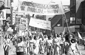 The route of the Women's Peace March 1982 Berlin-Vienna led via Dortmund