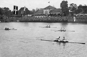 Rowing, the two Germans W. Eichhorn and H