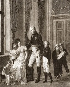 The royal couple with their children