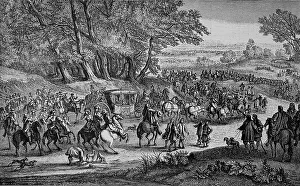 The Royal Court on a Journey, The Queen's Removal to Fontainebleau