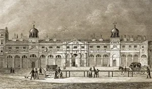 The Royal Mews, Stallungen, Kutschenhaus der britischen Koenigsfamilie