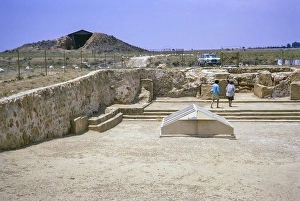 Royal tombs at ancient city of Salamis, Famagusta, Northern Cyprus, Europe 1973 - tomb 47 with tomb 3 in background