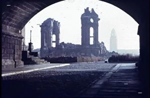 Rubble of the Dresden Frauenkirche by George Baehr