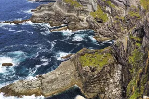 Rugged cliffs on the Atlantic Ocean