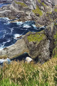 Rugged cliffs on the Atlantic Ocean