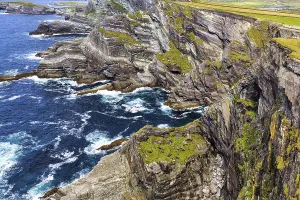 Rugged cliffs on the Atlantic Ocean