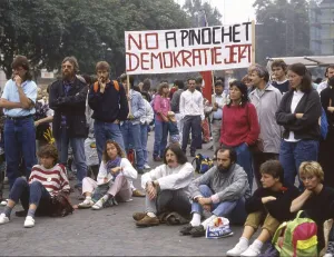 Ruhr area. Chileans against Pinochet ca. 1988