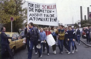 Ruhr area. Demonstration of the peace movement ca