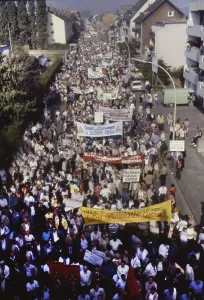 Ruhr area. DGB demonstration against unemployment and social cuts