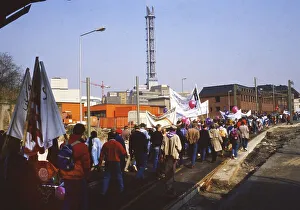 Ruhr area. Easter March Ruhr on 2. 4. 1988 Essen