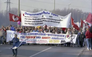 Ruhr area. Easter March Ruhr on 2. 4. 1988 Essen