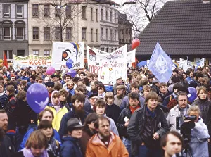 Ruhr area. Easter March Ruhr 86 on 30. 3. 1986