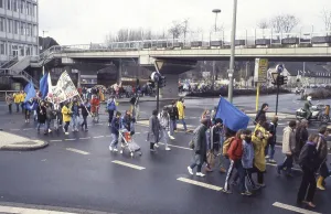 Ruhr area. Easter March Ruhr 86 on 30. 3. 1986