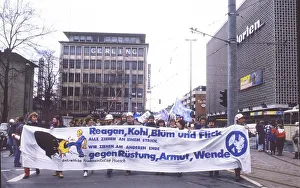 Ruhr area. Easter March Ruhr 86 on 30. 3. 1986