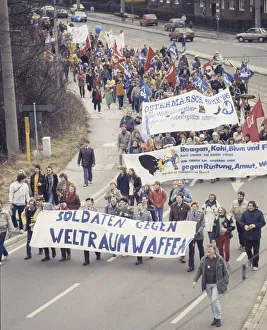 Ruhr area. Easter March Ruhr 86 on 30. 3. 1986